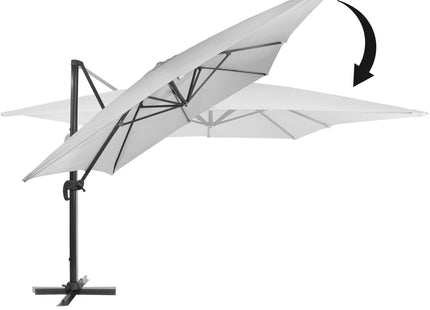 Parasol | Parasols | Kantelbaar | Met Ventilatie | Lichtgrijs | 290 x 390 cm