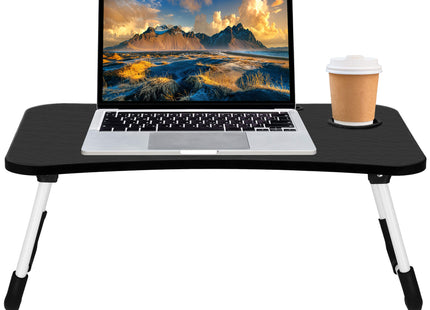 Laptopstandaard - Opvouwbaar - Standaard - MDF- Zwart