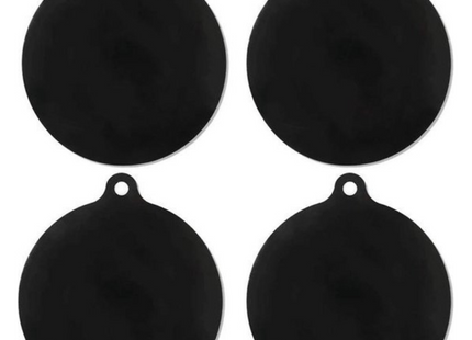 Inductie Beschermer | Pannenonderzetter | Set van 2 | 22CM | Bestendig tot 240 ºC | Siliconen | Zwart