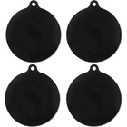 Inductie Beschermer | Pannenonderzetter | Set van 2 | 22CM | Bestendig tot 240 ºC | Siliconen | Zwart