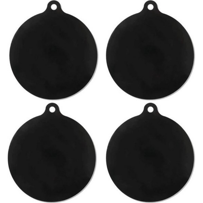 Inductie Beschermer | Pannenonderzetter | Set van 2 | 22CM | Bestendig tot 240 ºC | Siliconen | Zwart