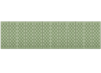 Zitmat | Opvouwbaar Zitmatje | Zitkussen | 182 x 60 x 1 cm | Groen