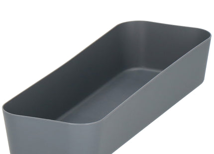 Opbergbak - Opberg Bakje - Lade Organizer Bak - Lade bak - Lade Indeling - Grijs - 26x9cm