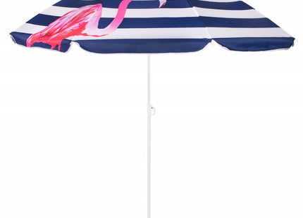 Parasol | Strand Parasol | Parasols | Opvouwbaar | Kantelbaar | 180 cm | Wit/Blauw/Roze