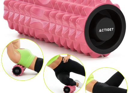 Foamroller | Foam Roller | Medium Hardheid | Triggerpoints | 33 cm | Roze