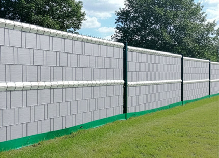 Vlechtband | Privacyfolie | Vlechtband Voor Tuinafsluiting | PVC | 50 m | 450 g/m² | 4,75 Cm | Grijs