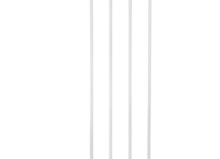 Traphekje | 119 - 126 cm | Traphek | Veiligheidshekje | Metaal | Wit