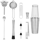 Cocktail Set | 11-Delige Cocktail Shaker Set | RVS | Zilverkleurig