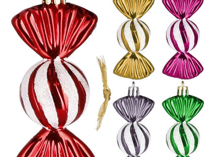 Kersthanger | Kerstsnoepje | Multicolor | 5 Stuks