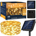 Kerstboomverlichting | met 100 LED Lampjes | 12 M | Warm Wit | Zonne-energie
