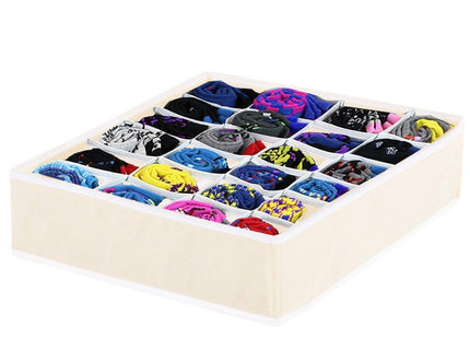 Lade Organizer | 24 Vakken | Beige | 33 x 33 cm
