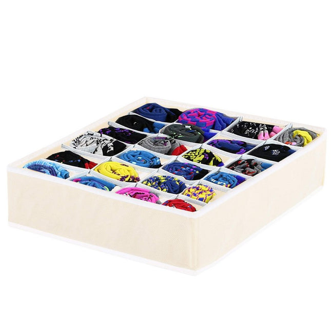 Lade Organizer | 24 Vakken | Beige | 33 x 33 cm