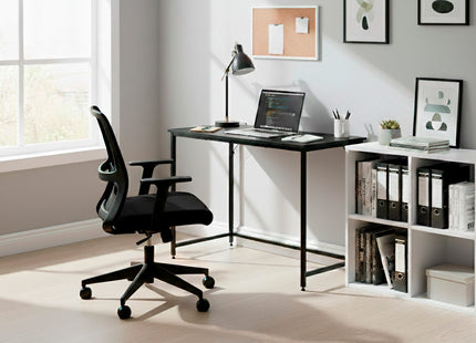 Bureau – Werkbureau – Computer Bureau – Bureautafel – 100 x 50 x 76 cm – 50 Kg - industriële - Zwart