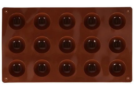Siliconen Bakvormen | Bakvorm | Koekjes vormen | 15 Holtes | Bruin