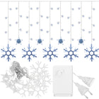 Lichtgordijn | IJspegel Verlichting | Inclusief USB En Afstandsbediening | 150 LED | Koel Wit | Sterren | Sneeuwvlokken