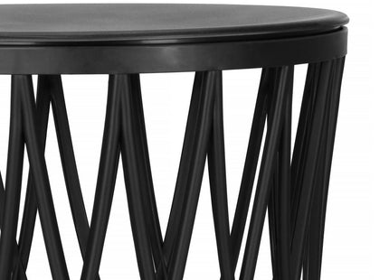 Salontafel | Salontafel Rond | Bijzettafel | 1 Stuk | 44 cm | Zwart