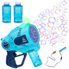 Bellenblaasmachine - Bellenblaas Pistool - Bellenblazer - Bubble gun Volledig Elektrische Bubbel Gun met Reservoir - Blauw -Led Verlichting