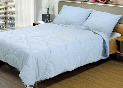 2-in-1 Dekbed - 160 x 200 cm - Blauw- Dekbed zonder overtrek - Anti Allergie & Ademend - All Year Dekbed - Zomerdekbed & Winterdekbed