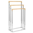 Handdoekrek | Metaal/Hout  | Staand | Zilver