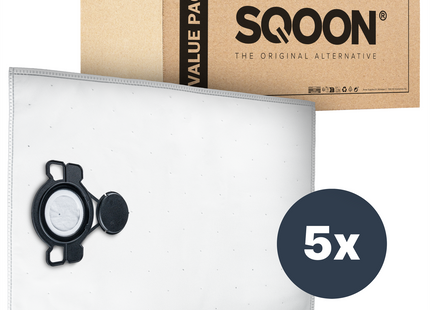 SQOON® Stofzuigerzakken  Geschikt voor Nilfisk Alto / WAP / KEW AERO 20/25/26 Series - 5 Stuks