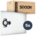 SQOON® Stofzuigerzakken  Geschikt voor Nilfisk Alto / WAP / KEW AERO 20/25/26 Series - 5 Stuks