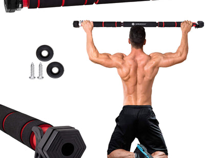 Pull Up Bar - Optrekstang - Staal - Zwart - 60-100 CM - 300KG