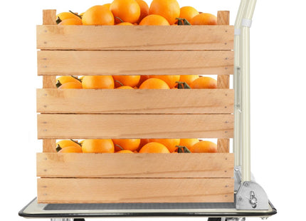 Transportwagen | Plateauwagen | Platformwagen | 72 x 47 x 81 cm | Zwart/Crème