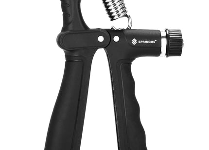 Handtrainer | Handknijper | Zwart/Grijs | Teller |  10- 100 Kg