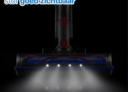 SQOON Stofzuiger Mondstuk Geschikt voor Dyson Stofzuiger V7 / V8 / V10 / V11 en v15 Series -Met V Borstel -  Zuigmond voor Dyson Steelstofzuiger - LED Licht