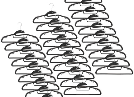 Kledinghangers | Kledinghanger | 30 Stuks | Anti-slip | Zwart