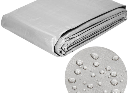 Afdekzeil | Dekzeil | Zeildoek | Waterdicht | PVC | 3 x 4 m | 260 g/m2 | Grijs