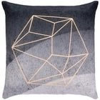 Sierkussenhoes | Kussenhoes | Kussensloop | Woonaccessoires | Geometrisch | Grijstinten | Roze | 40 x 40 cm | 1 Stuk