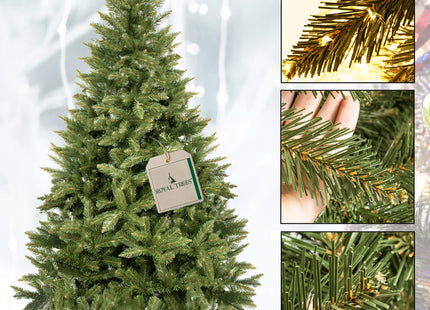 Kunstkerstboom | Premium Royal | Kaukasisch Sparrenhout | 150 cm | Zonder Verlichting | Houten Standaard