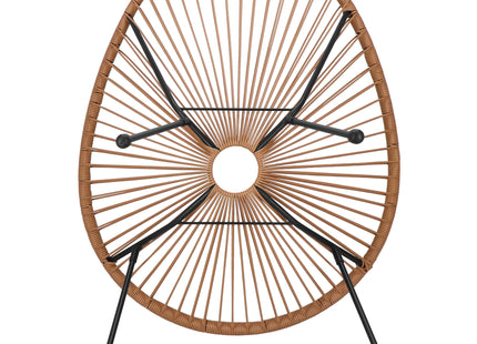 Tuinstoel - Draad - Rotan - Beige - 87 x 70  x 73 CM