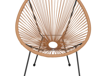 Tuinstoel - Draad - Rotan - Beige - 87 x 70  x 73 CM