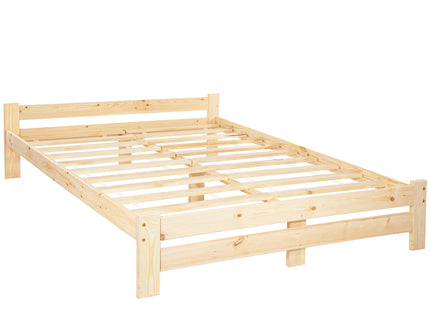 Tweepersoonsbed - Met Lattenbodem - Massief - Naturel -  200x160 CM