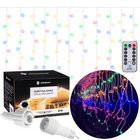 IJspegel Verlichting | 12 m + 2.5 m Snoer | Inclusief Afstandsbediening | 300 LED | Multicolor | Koppelbaar