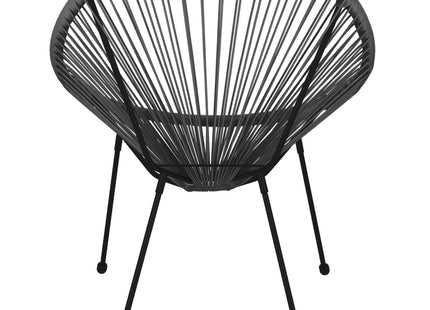 Tuinstoel - Draad - Rotan - Grijs  - 87 x 70 x 73 CM