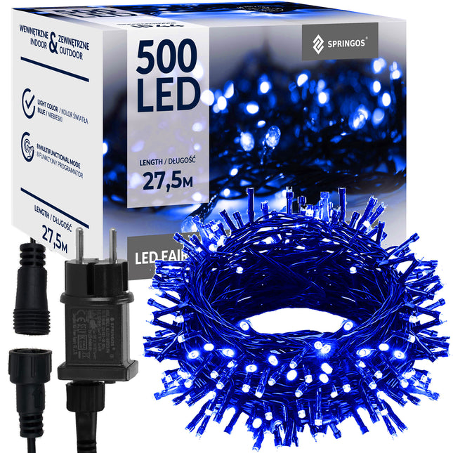 Kerstverlichting | 25 m | 500 LED | Blauw