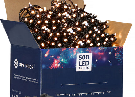 Kerstverlichting | 30 m | 500 LED | Warm Wit + Koel Wit Flits