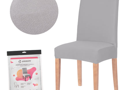 Stoelhoes - Voor Eetkamerstoelen - Met Stretch - Lichtgrijs