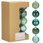 Kerstballen | 30 Stuks | 8 cm | Groen | Goud