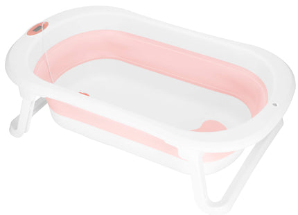 Opvouwbaar Baby Bad - Opvouwbaar - Draagbaar - Met Stop - Thermometer - Tot 12 Maanden - 40 L - Wit - Roze - 79 x 49 x 22 cm
