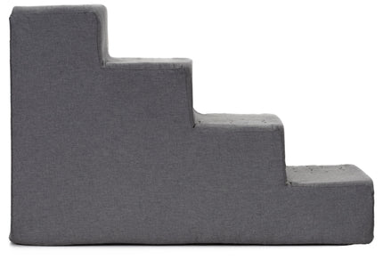 Hondentrap - Hondenloopplank - 4 Hellingen - Opstapje - Voor Grote en Kleine Honden - Grijs - 40 Cm