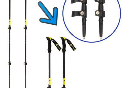 Nordic Walking Stokken - Wandelstokken - Verstelbaar - Opvouwbaar