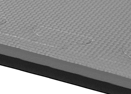 Vloerbeschermingsmat Fitness | 100 x 100 cm | Fitnessmat | Fitnesstegels | Rubbertegels | Grijs