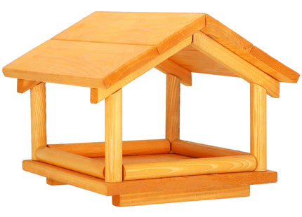 Vogelvoederhuisje - Vogelvoederplek - Vogelvoeding - Staand - Oranje - 26,5 x 27 x 25 cm