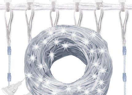 Lichtgordijn | IJspegel Verlichting | Inclusief USB En Afstandsbediening | 300 LED | Koel Wit| 3 M |Inclusief Flitsfunctie