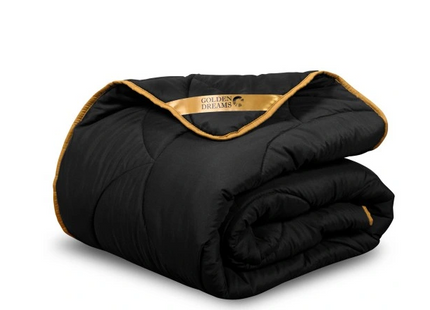 2-in-1 Dekbed - 140 x 200 cm - Zwart- Dekbed zonder overtrek - Anti Allergie & Ademend - All Year Dekbed - Zomerdekbed & Winterdekbed