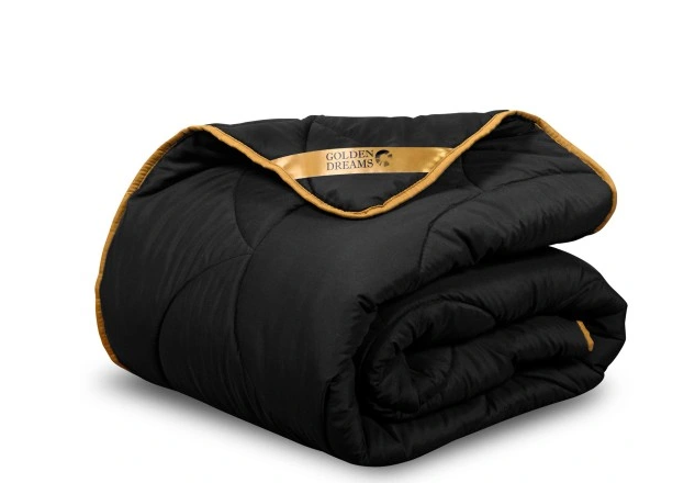 2-in-1 Dekbed - 140 x 200 cm - Zwart- Dekbed zonder overtrek - Anti Allergie & Ademend - All Year Dekbed - Zomerdekbed & Winterdekbed
